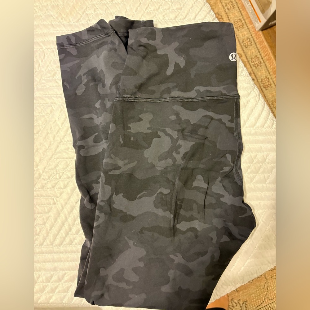 lululemon athletica Black Camo Leggings